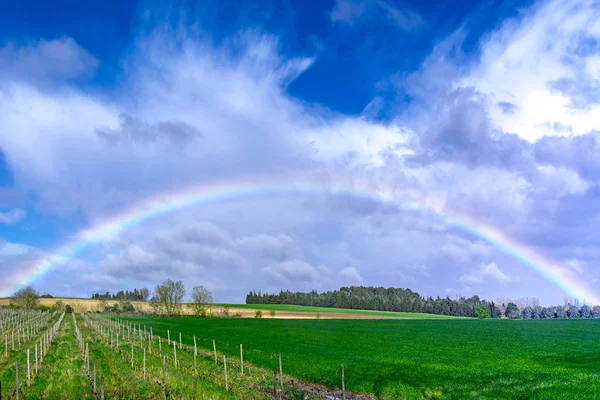 Paesaggio arcobaleno in Francia — Foto Stock