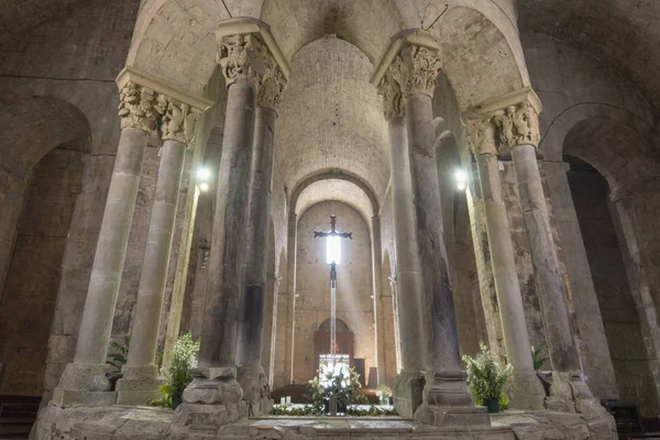 San Pedro (Pere) kyrkan i Besalu Catalona Spanien — Stockfoto