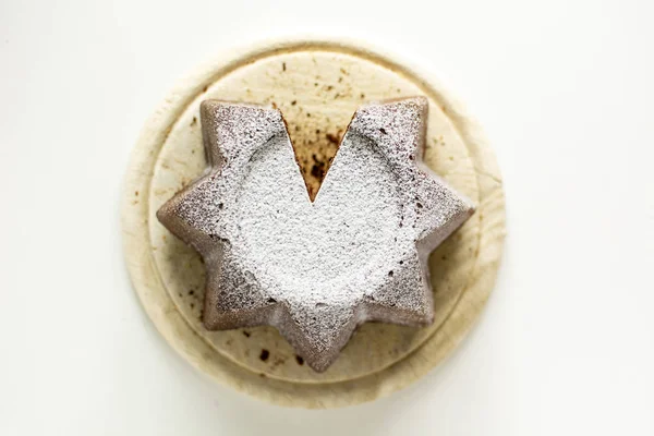 Pandoro, Italian sweet bread cacao and chocolate version