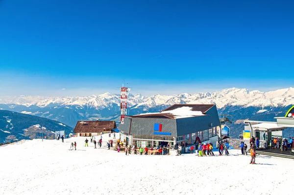 Plan de Corones / Kronplatz stațiune de schi în Italia — Fotografie, imagine de stoc