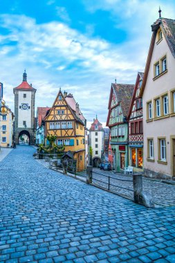 Rothenburg an der Tauber, Bavyera, Almanya,