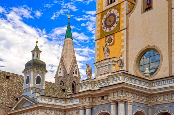 Brixen Bresannone Tirol Sul Itália Detalhe Catedral Assunção Centro — Fotografia de Stock