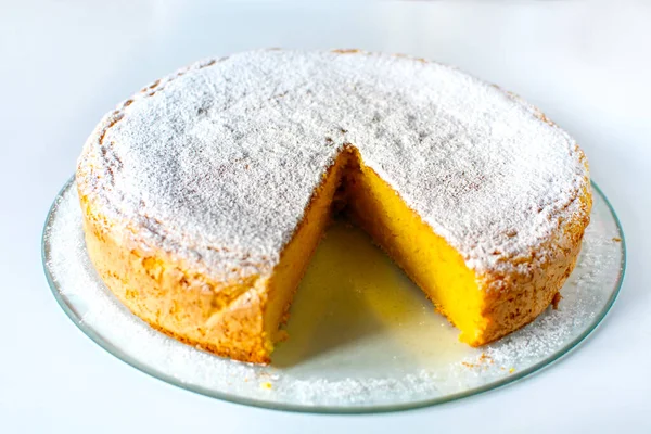 Orange Dessert Cake Recipe Sicily Italy — Stock Photo, Image