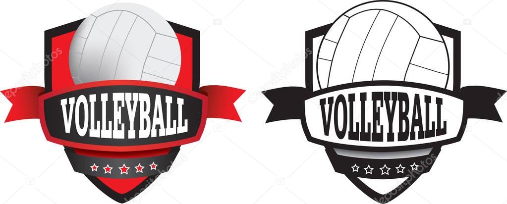 Shield or logo badge to represent a sports club as a vector