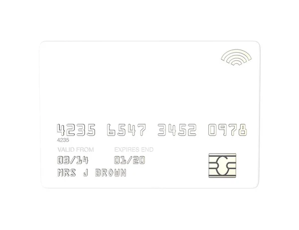 Credit card template — Stock Photo, Image