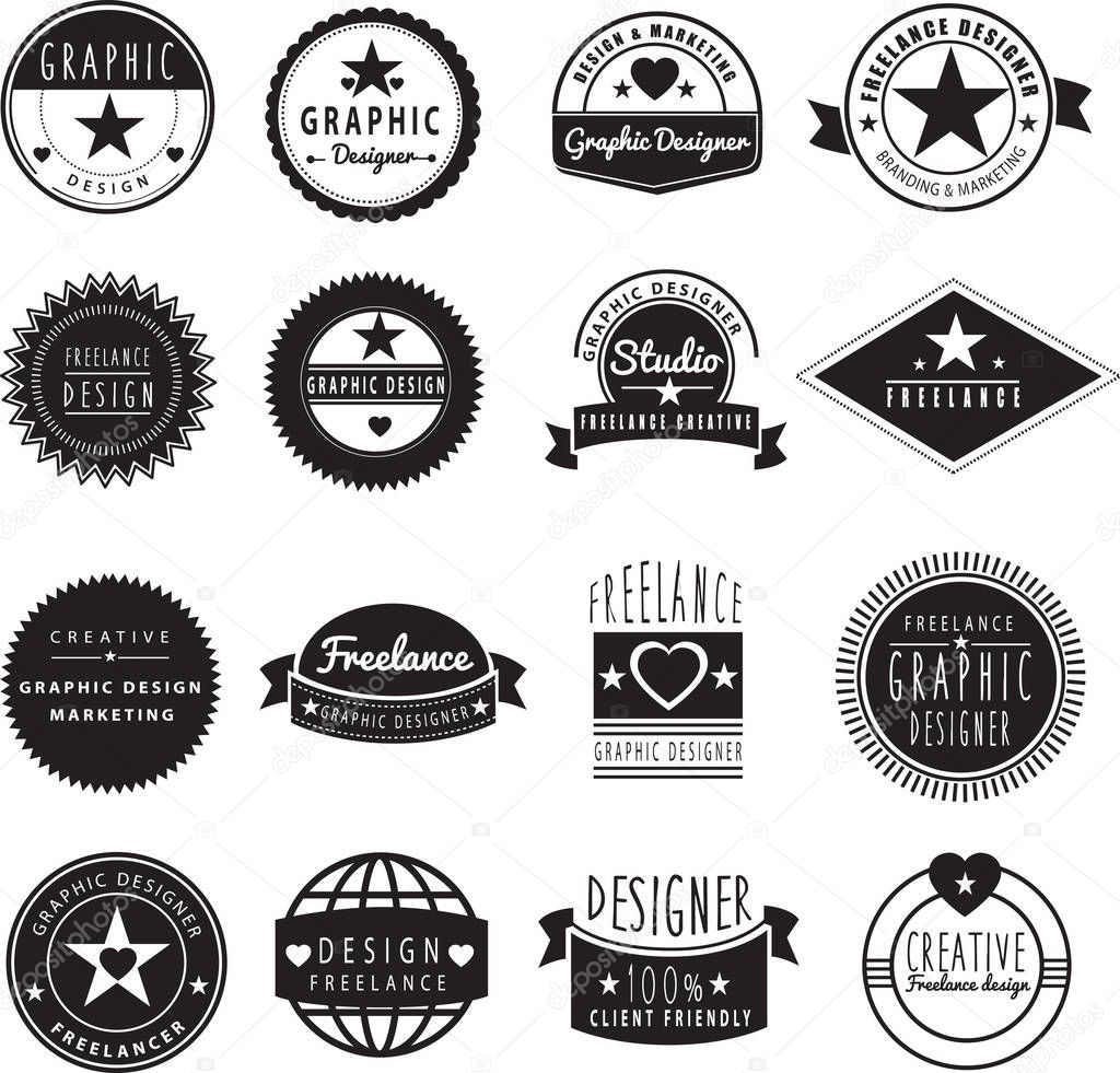 graphic designer or freelance logo template