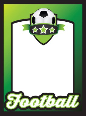 Futbol temalı poster şablonu