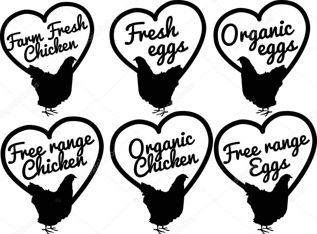 chicken and eggs, farm fresh and free range