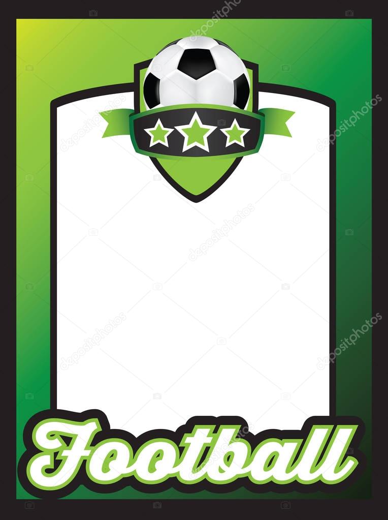 football themed poster template