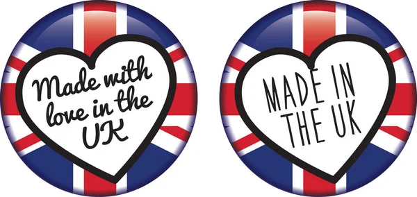 Made In The Uk logo badge — Stockvector