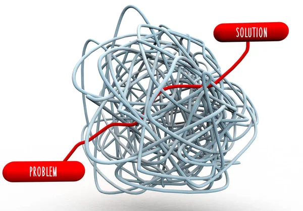 Concepto de problema y solución —  Fotos de Stock