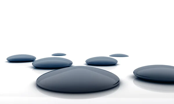 Zwarte glimmende stenen vertegenwoordigen een traject — Stockfoto