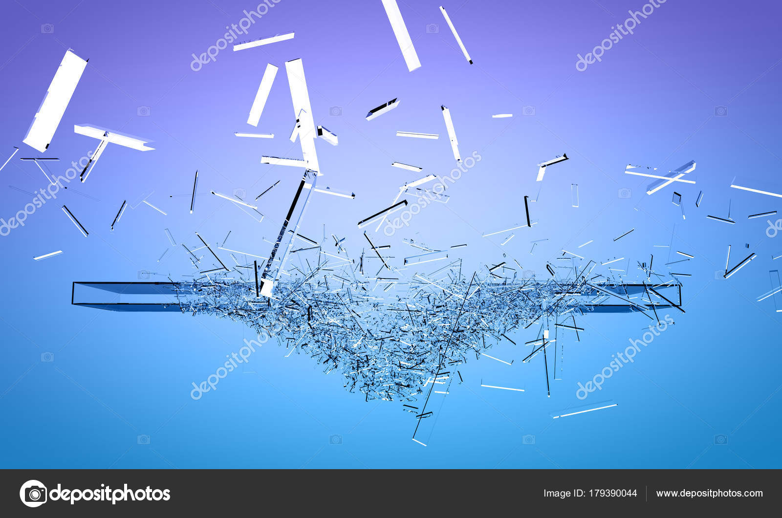 Smashing The Metaphorical Glass Ceiling Stock Photo