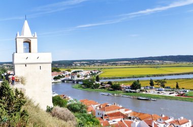 manzara Alcacer do Sal, Alentejo bölgesi, Portekiz