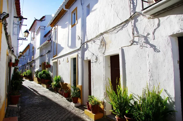 Straat van Elvas dorp, Portugal — Stockfoto