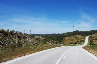  dağ, algarve, Portekiz yolda