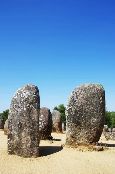 Prehistorische site van Almendres, Alentejo, Portugal — Stockfoto