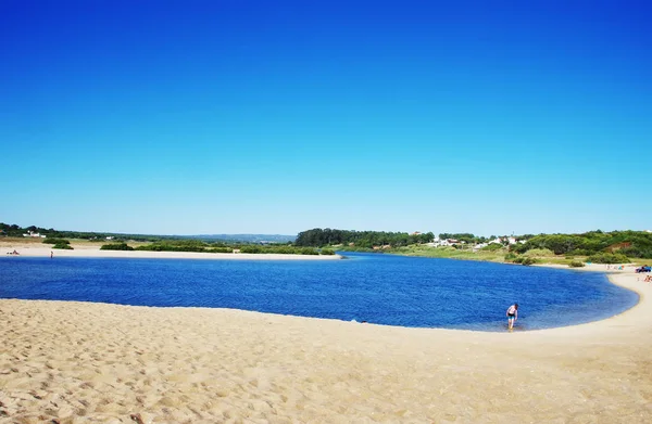 Paisagem da lagoa de Melides, Portugal — Fotografia de Stock