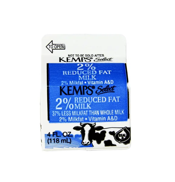 Caja de Kemps 2% Leche — Foto de Stock