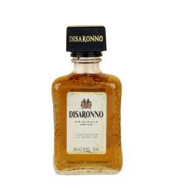 Bottle of Disaronno liqueur clipart