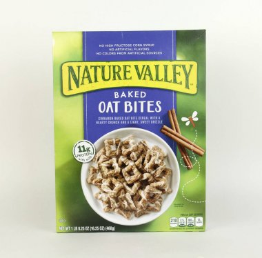 Kutu Nature Valley yulaf ısırıkları pişmiş