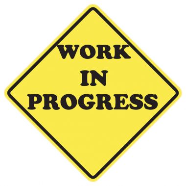 yapım aşamasında işareti