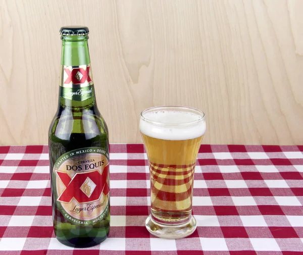 Flesje Dos Equis bier — Stockfoto