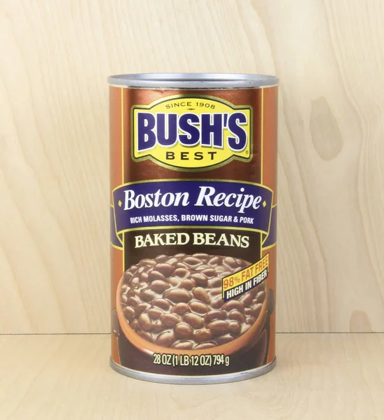 Can of Bush's Best Boston Recipe  Baked Beans — Stock Photo, Image