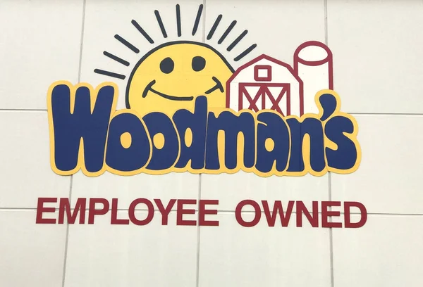 Woodman's Grocery Store Sign — Stock Photo, Image