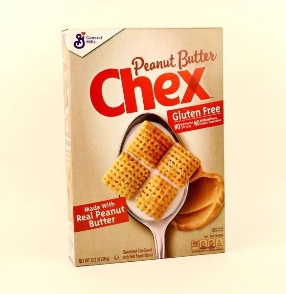 Doos met General Mills Peanut Butter Chex — Stockfoto