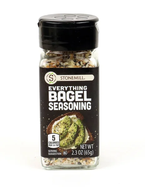Bottle of Stonemill Bagel Seasoning — 图库照片