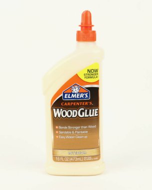 Bir şişe Elmer 'ın iç ahşap yapıştırıcısı.