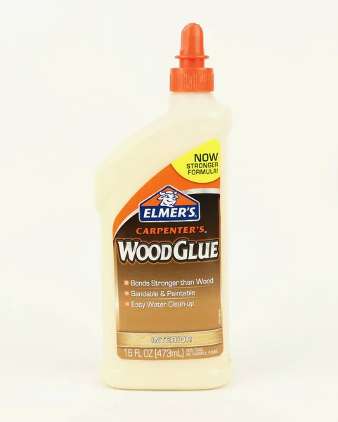 Bottle of Elmer's interior wood glue — Stock Photo, Image