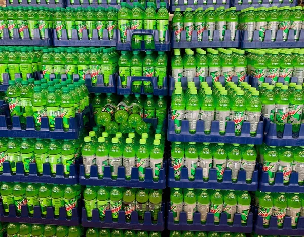 Several Bottles of Mtn Dew — Stock Photo, Image