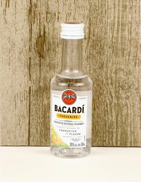 Bottle of Bacardi Tangerine — 스톡 사진