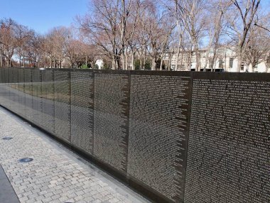 Washington, D.C., ABD, 21 Şubat 2020 Vietnam Anıt Duvarı Washington, D.C..