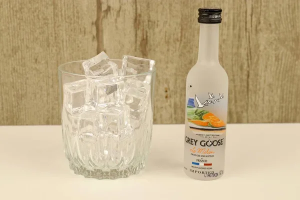 Spencer Wisconsin Usa Březen 2020 Láhev Šedé Husy Melon Vodka — Stock fotografie