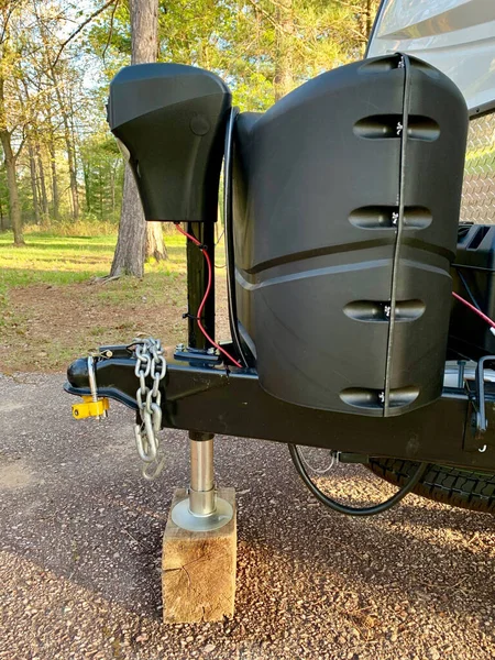 Electric Trailer Jack on a locked Trailer hitch
