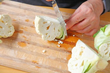 Metin alanı olan karnabahar hazırlık