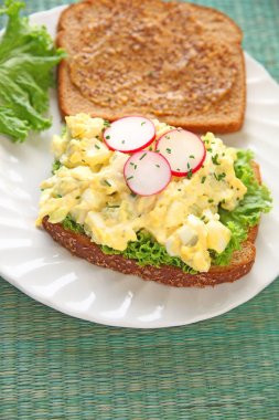 yumurta salatalı sandviç