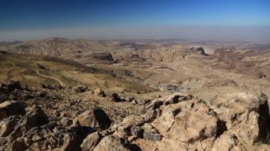 Güzel bir Wadi Sabra çöl manzarası