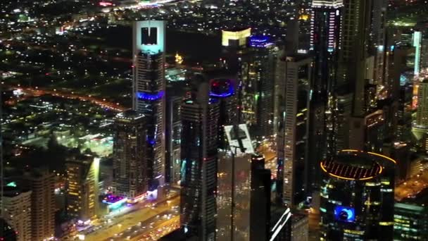 Vista aérea del centro de Dubai — Vídeo de stock