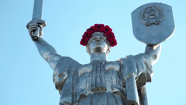 Mãe terra mãe monumento — Vídeo de Stock