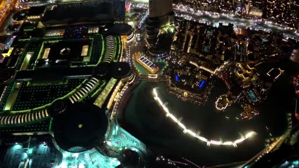View from Burj Khalifa skyscraper — Stock Video