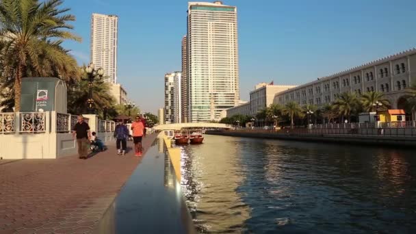 As pessoas vão em aterro — Vídeo de Stock