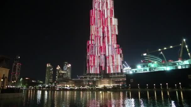 Центр Дубая с небоскребами — стоковое видео