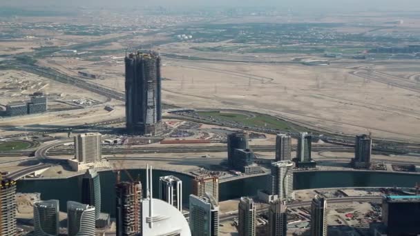 Центр міста Дубай і Перська затока — стокове відео