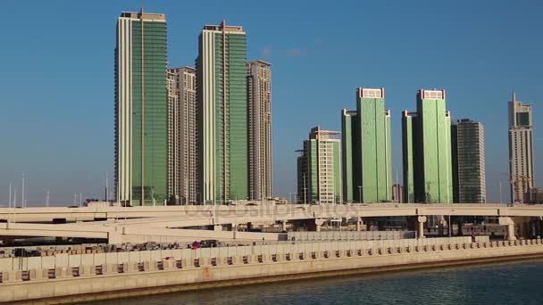 Al Reem Insel in Abu Dhabi — Stockvideo