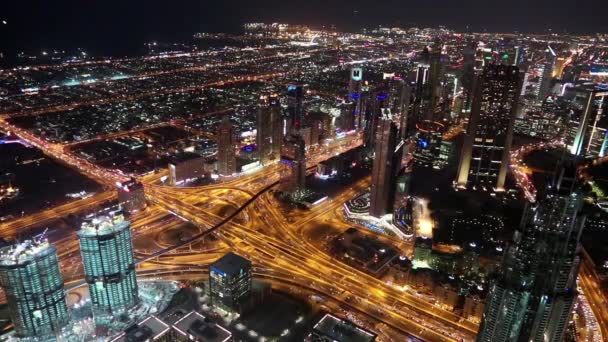Vista aérea del centro de Dubai — Vídeo de stock