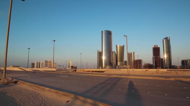 Lights complex on Al Reem Island — Stock Video